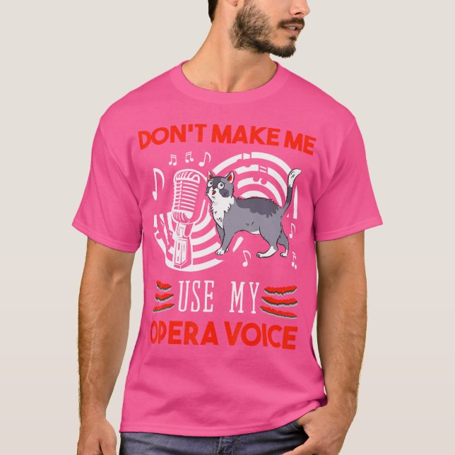 Camiseta Não Me Faça Usar O Meu Pinto De Letras De Voz Da Ó (Frente)