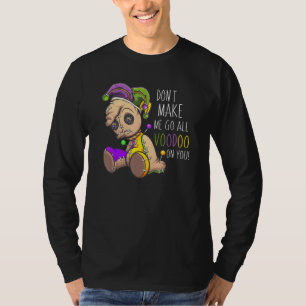 Camiseta Não me faça vodu em você Mardi Gras Carniva