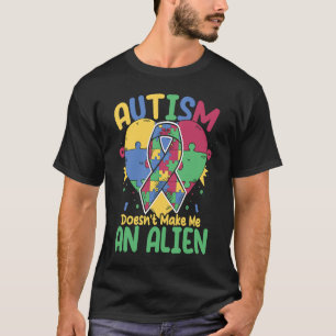 Camiseta Não Me Faz Alien Apoio Autista Conscientização do