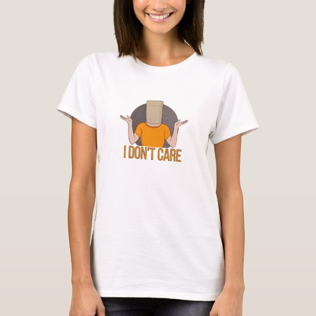 Camiseta Não me importo. (Frente)