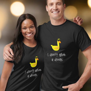Camiseta Não me importo com Humor de Pato