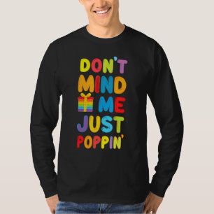 Camiseta Não me importo de estourar o Engraçado Fidget Cute
