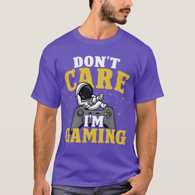 Camiseta Não me importo, estou presenteando Jogos (Frente)