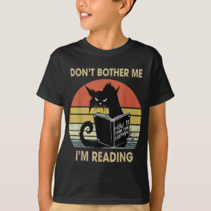 Camiseta Não me incomode Estou lendo livros de leitura de g