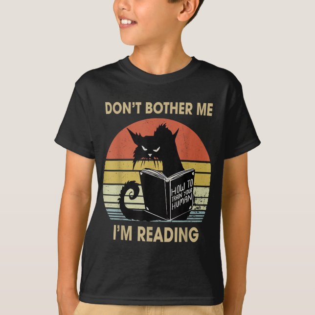Camiseta Não me incomode Estou lendo livros de leitura de g (Frente)
