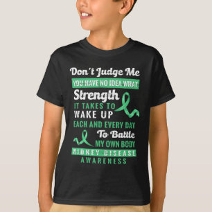 Camiseta Não Me Julgue Apoio à Conscientização da Doença Re
