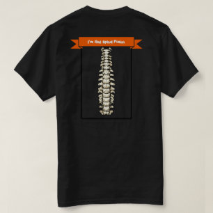 Camiseta "Não me julgue que tive fusão na coluna"