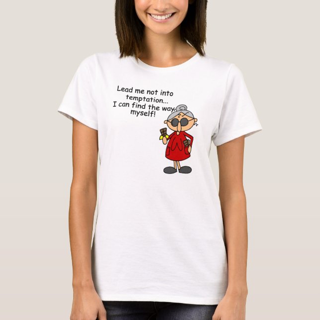 Camiseta Não Me Leve Ao Humor De Tentação (Frente)