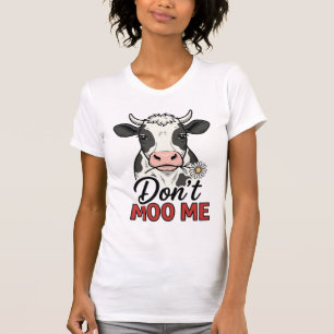Camiseta Não me mugido engraçado Vaca Vintage Gravura
