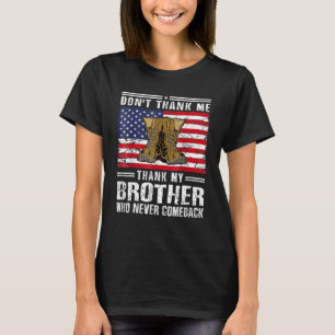 Camiseta Não me Obrigado Obrigado meu irmão Memorial Day Mi