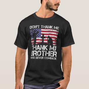 Camiseta Não me Obrigado Obrigado meu irmão Memorial Day Ve