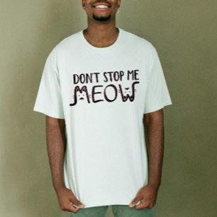 Camiseta Não Me Pare │Citação Divertida Tipografia Preto e