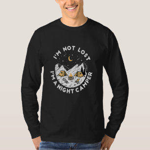 Camiseta Não Me Perdi Um Acampamento Noturno Ao Ar Livre