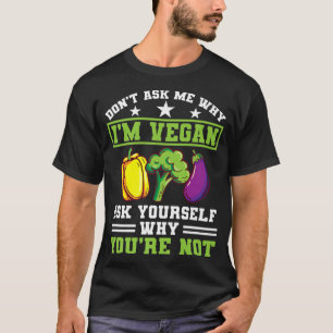 Camiseta Não Me Pergunte Por Que Im Vegan Protein Vegetaria