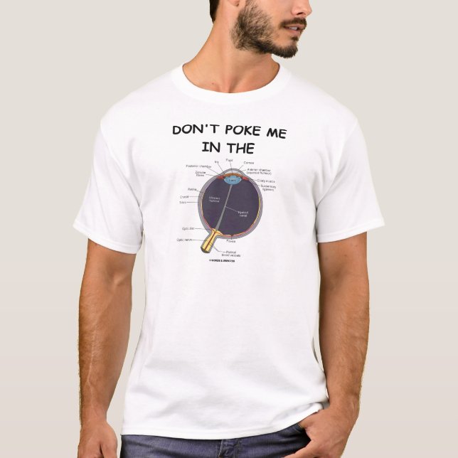 Camiseta Não me pique no olho (a atitude da anatomia do (Frente)