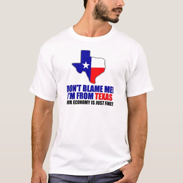 Camiseta Não me responsabilize - eu sou de Texas (Frente)