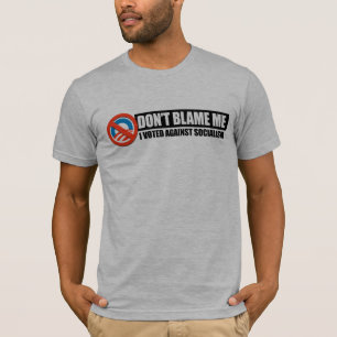 CAMISETA NÃO ME RESPONSABILIZE - EU VOTEI CONTRA O