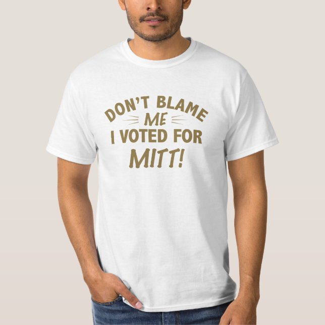 Camiseta Não me responsabilize que eu votei para a LUVA (Frente)