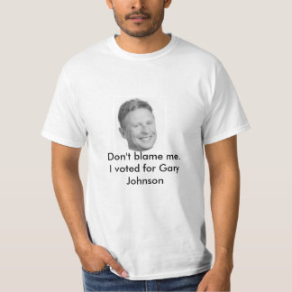 Camiseta Não me responsabilize t-shirt de Gary Johnson