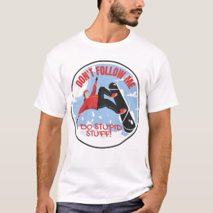 Camiseta NÃO ME SEGURE, Snowboard