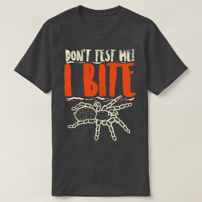 Camiseta Não Me Teste Eu Mordo (Frente do Design)