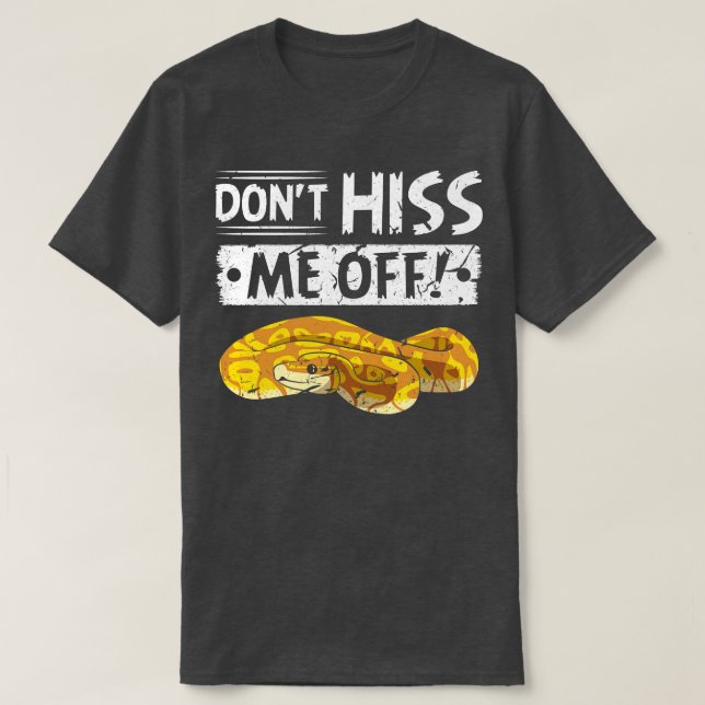 Camiseta Não Me Tire Do Ball Python (Frente do Design)