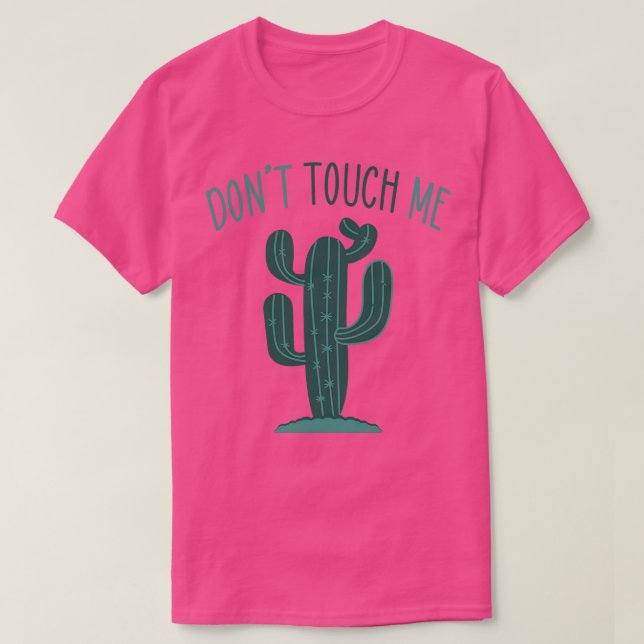 Camiseta Não me toque (Frente do Design)