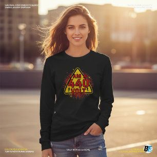 Camiseta "Não Me Toque – Sou 440 Volts" Assustadoramente En