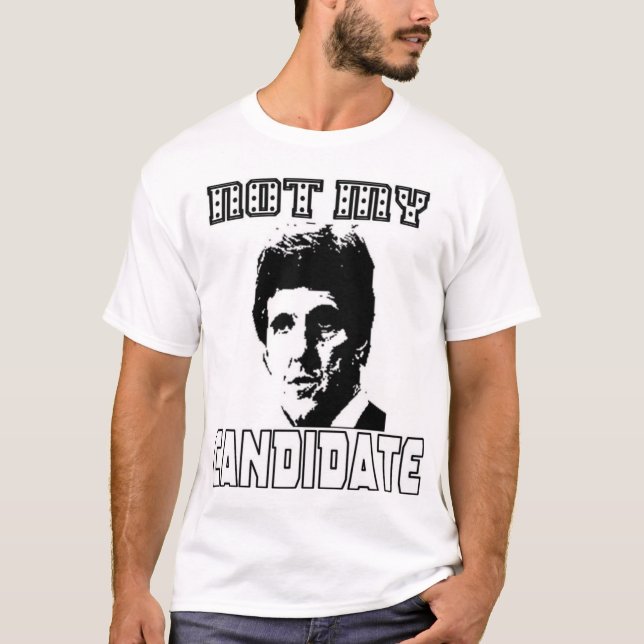 Camiseta Não meu candidato (Frente)