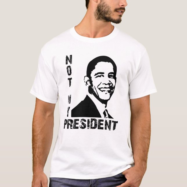 Camiseta Não meu presidente Obama (Frente)
