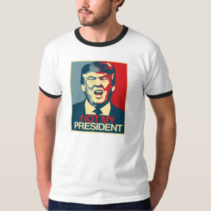 Camiseta Não meu presidente - propaganda do Anti-Trunfo --