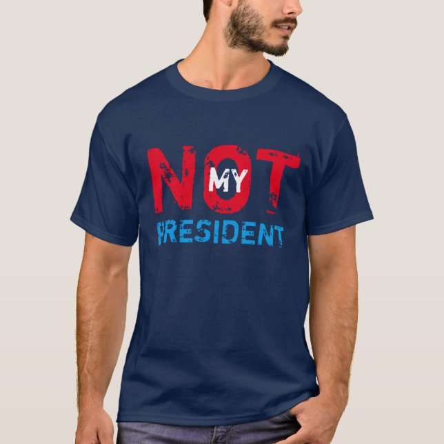 Camiseta Não meu presidente Trunfo Protesto (Frente)