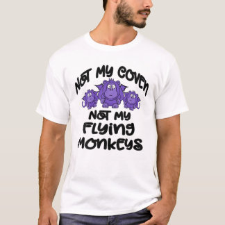 Camiseta Não Meu Tecido Não Meus Macacos Voadores Engraçado