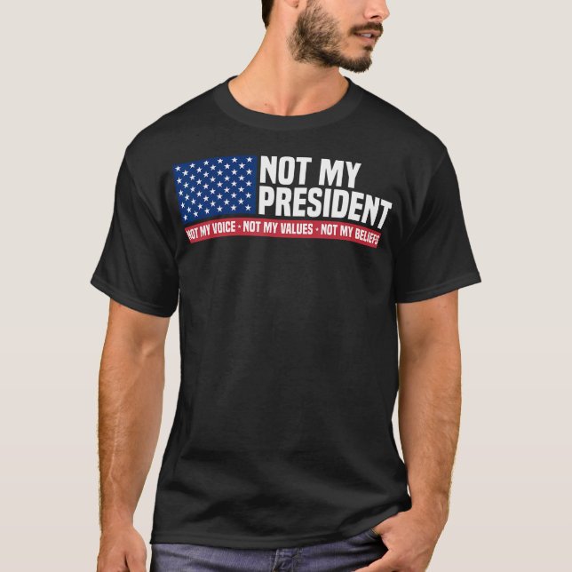 Camiseta Não Minha Presidente Não Minha Voz Não Meu Valor (Frente)