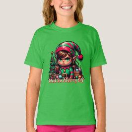 Camiseta Não Muito Feliz Elf De Natal