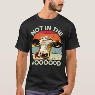 Camiseta Não Na Madeira - Moody Cow Heifer Lover Vintag