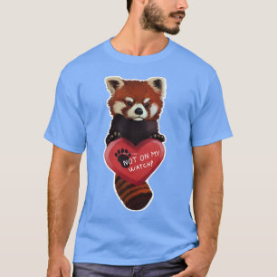 Camiseta Não Na Minha Vista, Panda Vermelha Com Coração