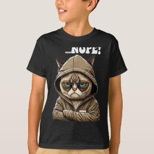 Camiseta Não! Não - Colegas de Trabalho Adolescente Gato