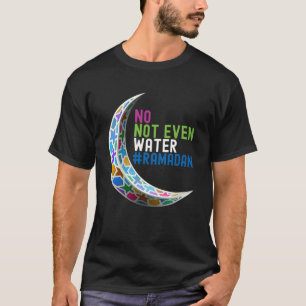 Camiseta Não Nem Mesmo Água Ramadã Mubarak A Morder Muçulma