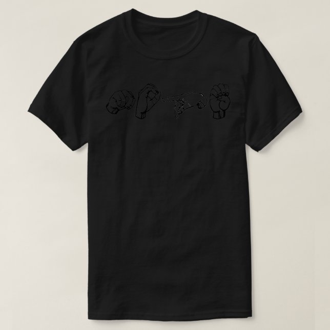 Camiseta Não no ASL (Frente do Design)