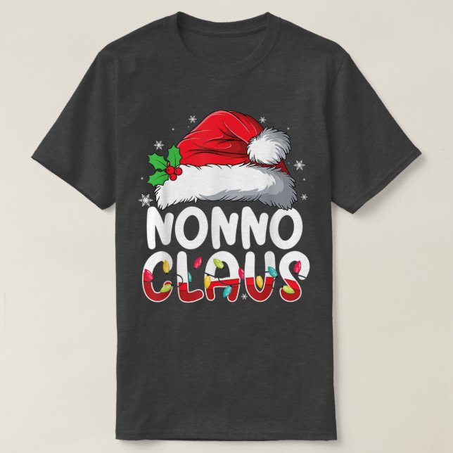 Camiseta Não Nô Claus Correspondendo Família Pajamas Engraç (Frente do Design)