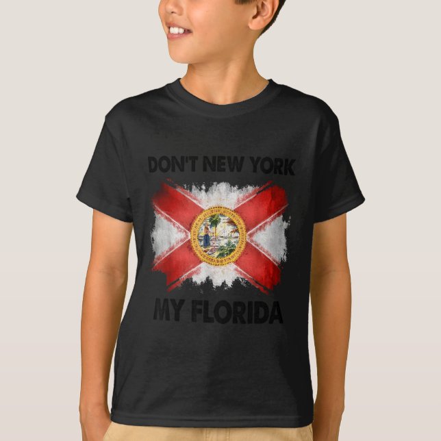 Camiseta Não Nova-iorque a minha Flórida (Frente)