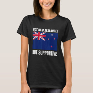 Camiseta Não Nova Zelândia, mas bandeira de apoio à Nova Ze