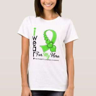 Camiseta Não o linfoma de Hodgkin eu visto o HERÓI do ver