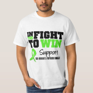 Camiseta Não o linfoma de Hodgkin na luta a ganhar