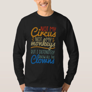 Camiseta Não O Meu Circo Não Os Meus Macacos, Mas Eu Sei.