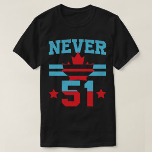 Camiseta Não, Obrigado, Eh! – Nunca 51-canadá