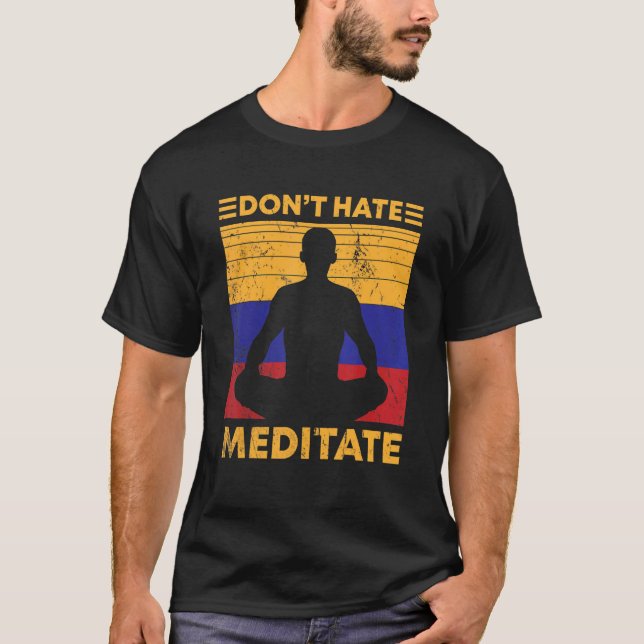 Camiseta Não Odeio Meditar (Frente)