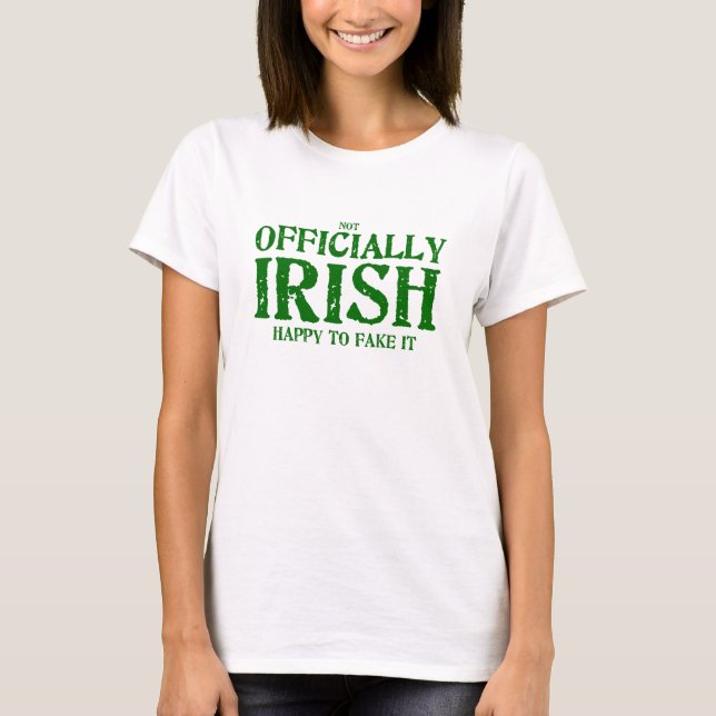 Camiseta (não) oficialmente irlandês (Frente)
