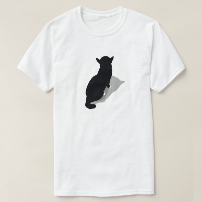 Camiseta Não olhe para o gato com raiva (Frente do Design)